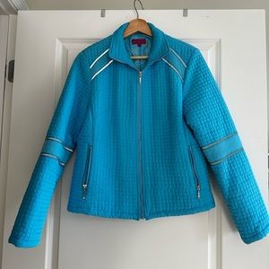 Great Condition Blue Jacket with Reflective Features Size Large